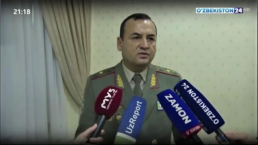 Командующий Национальной гвардией Республики Узбекистан генерал-майор Р. Джураев