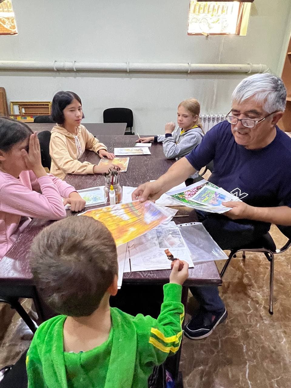 Пейзажи золотой осени - в детских рисунках