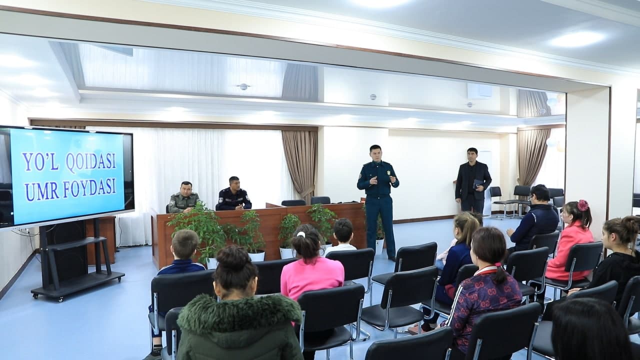 YO‘L HARAKATI XAVFSIZLIGI BO‘YICHA TADBIRLAR O‘TKAZILMOQDA