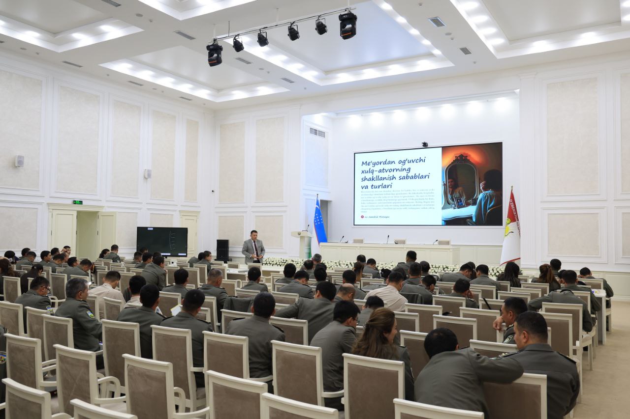 Milliy gvardiya inspektor-psixologlari uchun tashkil etilgan oʻquv-seminari yakunlandi