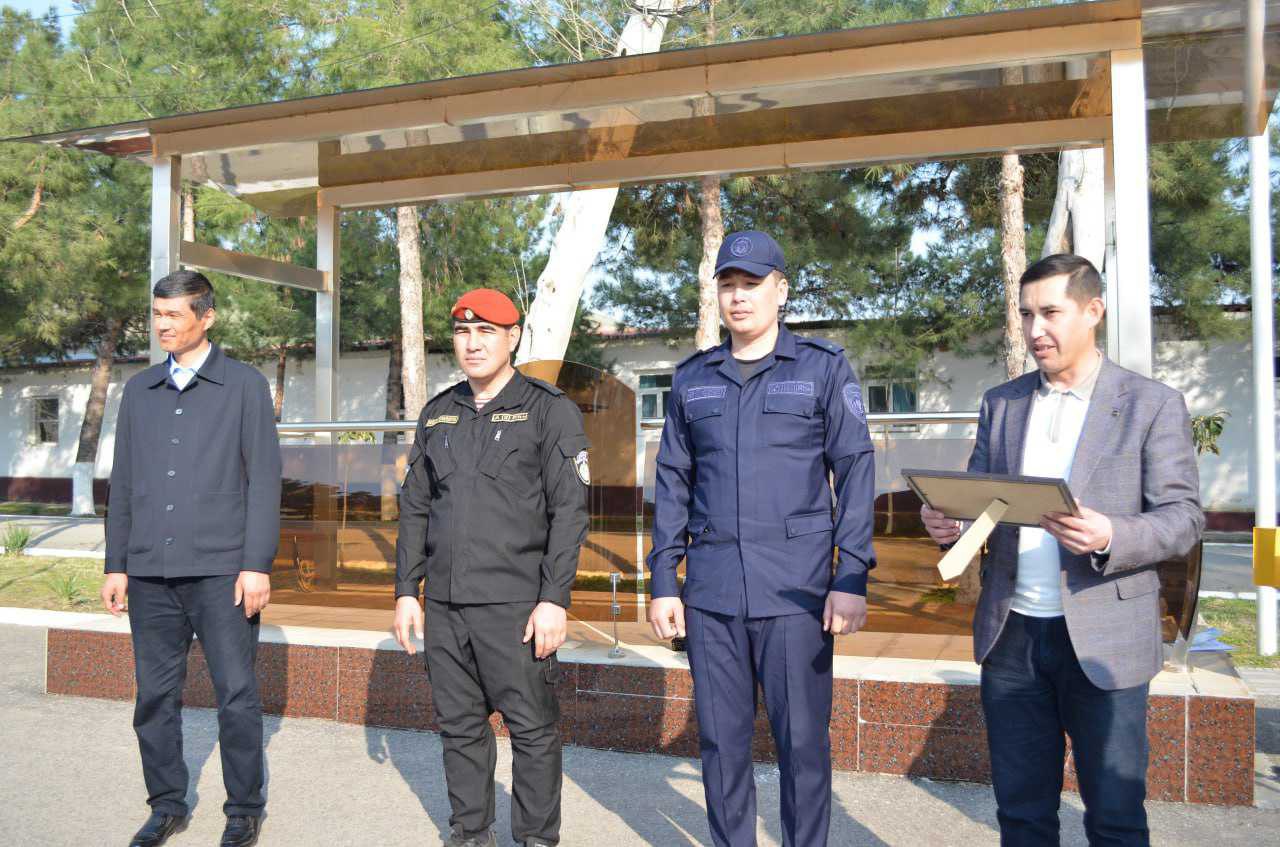 Yoshlarni vatanparvarlik ruhida tarbiyalash, barkamol avlodni voyaga yetkazish, yoshlar o‘rtasida ommaviy sport o‘yinlarini rivojlantirish, ularning bo‘sh vaqtlarini mazmunli o‘tkazish maqsadida “Qalqon” jamoatchilik guruhi a’zolari o‘rtasida “Sog‘lom hayot - baxtli kelajak garovi!”  shiori ostidagi  harbiy vatanparvarlik sport musobaqalari o‘tkazildi