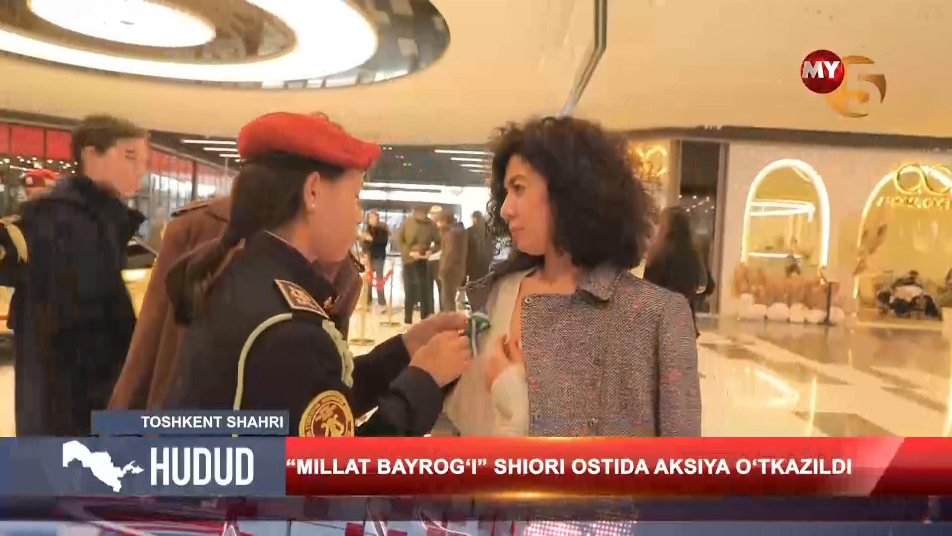"Millat bayrog'i" shiori ostida aksiya o'tkazildi