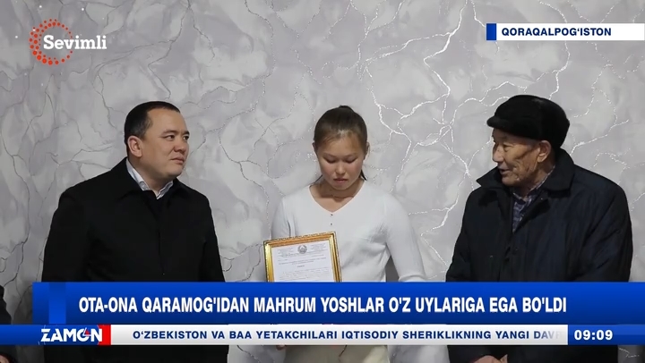 Ota-ona qaramog'idan mahrum yoshlar o'z uylariga ega bo'ldi