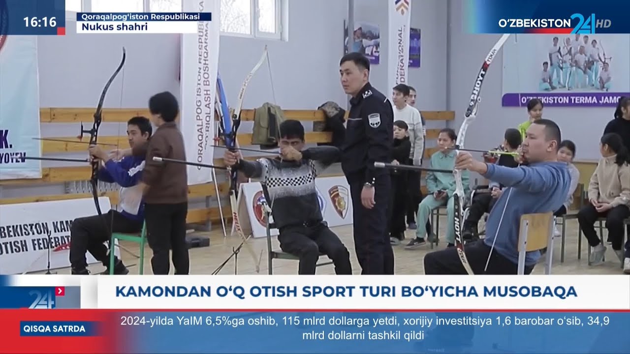 Ахborot 24 | Kamondan oʻq otish sport turi bo’yicha musobaqa oʻtkazildi