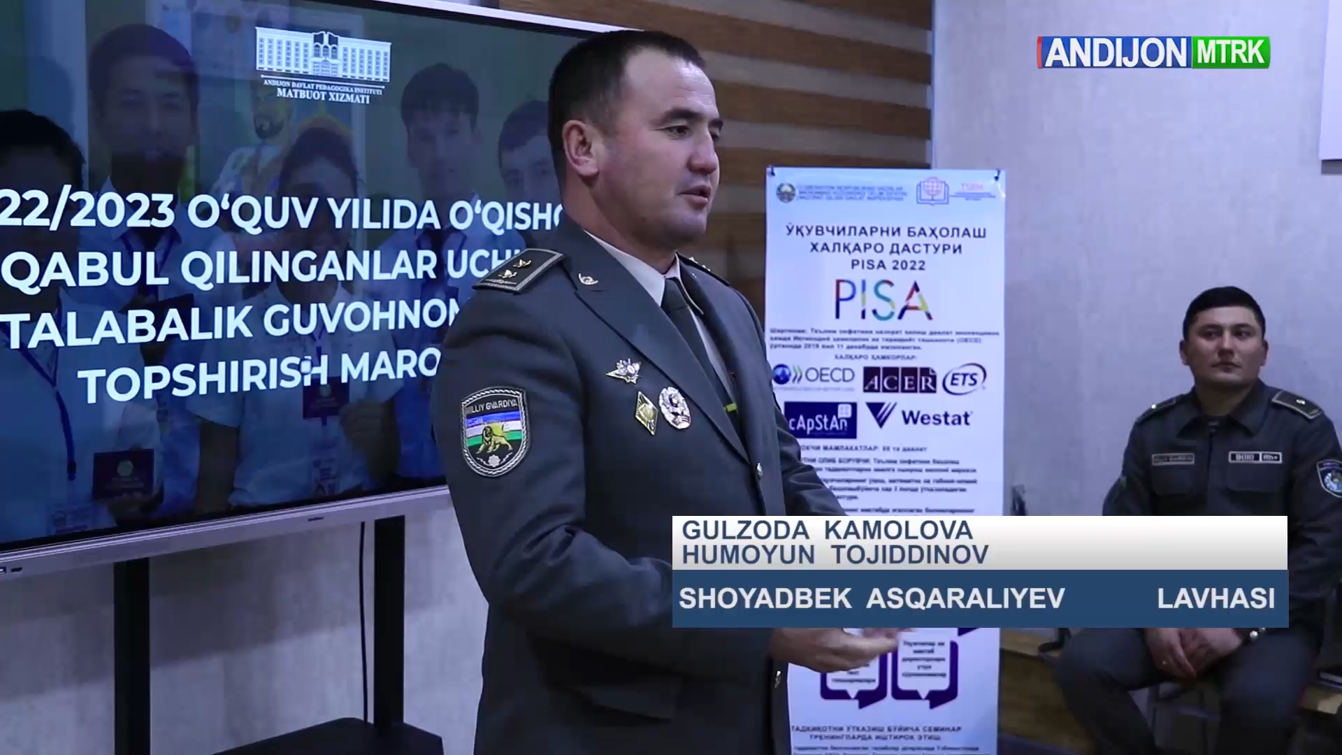 ANDIJON DAVLAT PEDAGOGIKA INSTITUTIGA  IMTIYOZ ASOSIDA QABUL QILGAN YOSHLARGA TALABALIK GUVOHNOMALARI TOPSHIRILDI